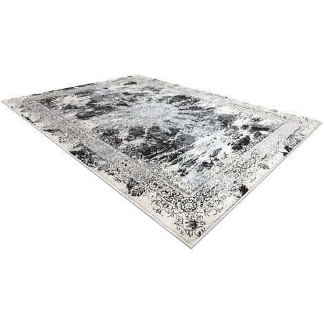 Modern VINCI 1407 Teppich Rosette vintage - Strukturell elfenbein / grau  beige 120x170 cm