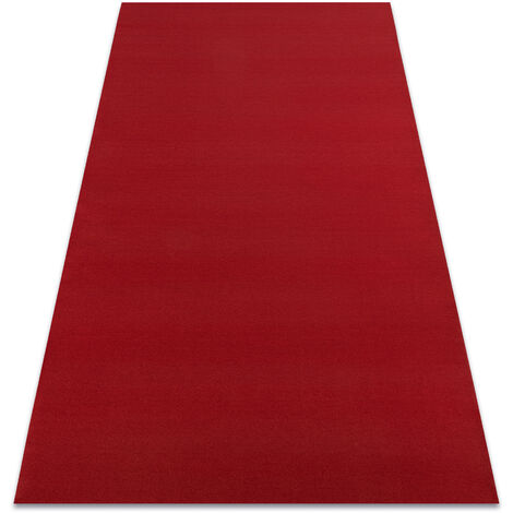 Teppich Antirutsch RUMBA 1974 einfarbig rotwein, rot red 200x350 cm