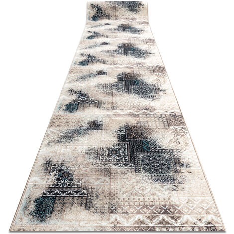 Läufer Antirutsch PATCHWORK vintage, Gummi beige 80 cm beige 80x330 cm (1/5)