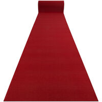 Läufer Antirutsch RUMBA 1974 Hochzeit einfarbig rotwein, rot 200cm red 200x140 cm