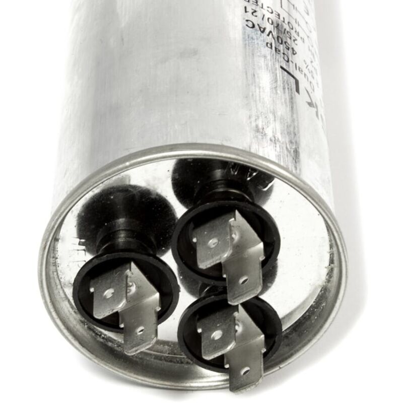 Condensateur Démarrage Climatisation 450V 45µF - CBB65 - Boîtier Métal - Pour Compresseurs, Machines à Laver