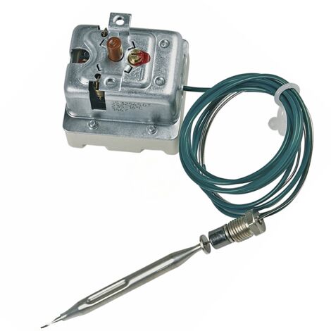 Thermostat De Sécurité Arrêt 169°C - 3 Pôles 20A, Sonde 4 Mm, Tube Capillaire 890 Mm, Pour Machines à Café Expresso