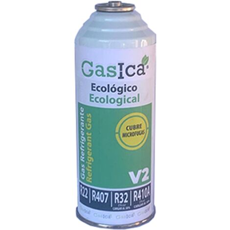 1 bouteille de gaz écologique Gasica V2 226Gr Surrogate R22, R32, R407C,  R410A Gel organique