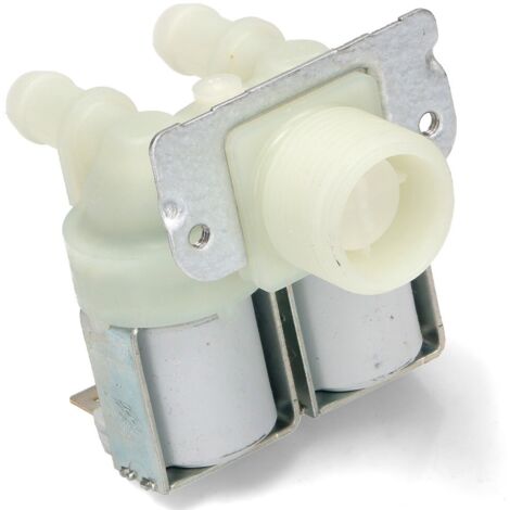 Elettrovalvola 2 Vie / 2 Bobine Per Lavatrice LG, Modello 5220FR1251E, Ingresso Acqua Orizzontale 180°, Compatibile Con Varie Serie LG