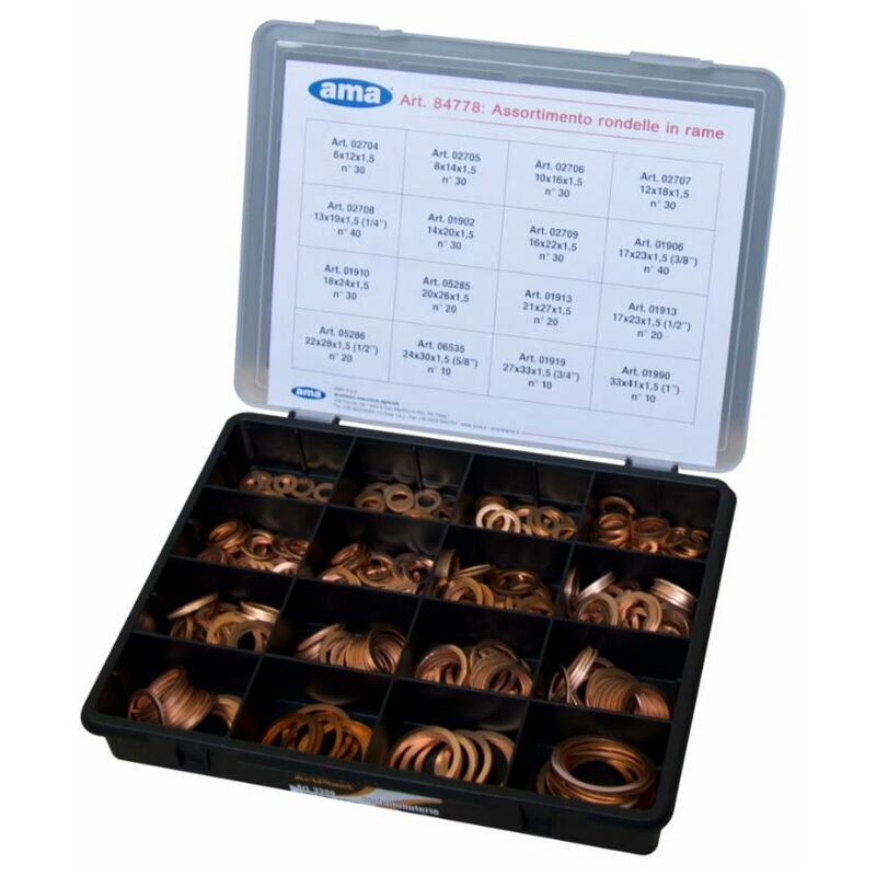 RONDELLE IN RAME ASSORTIMENTO VARIE MISURE SET 110pz - Foto 5