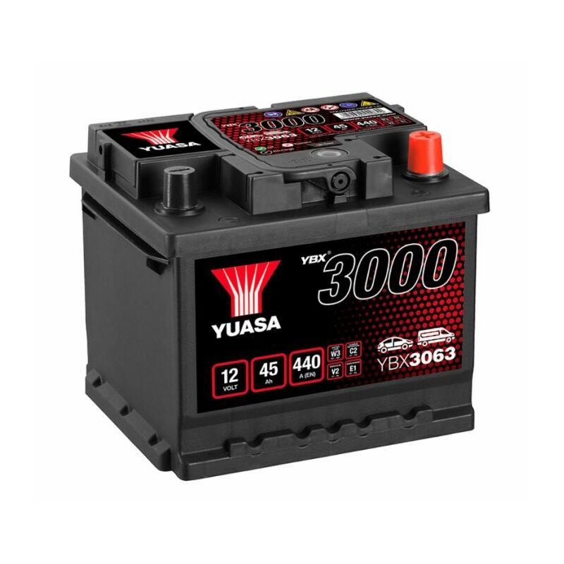 Batteria Auto 50AH 12V 450A polo positivo destro Casetta L1 : :  Auto e Moto