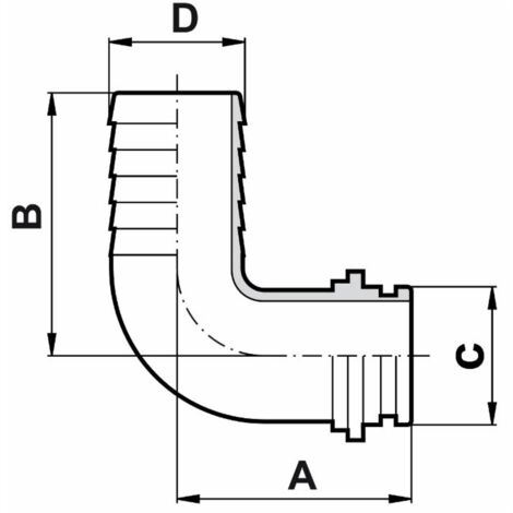 Connettore Raffreddamento Liquido Computer, Raccordo Portagomma G1/4, Raccordo Portagomma per Raccordi per per Di Raffreddamento Ad Acqua Del Computer, 6 Pezzi(9mm