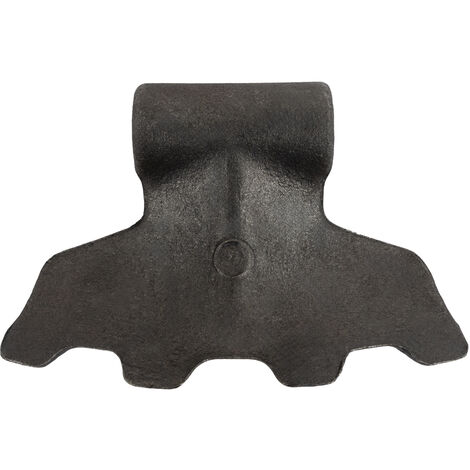 Mazza trincia dentata 155x85mm attacco 70mm e foro 16,5mm
