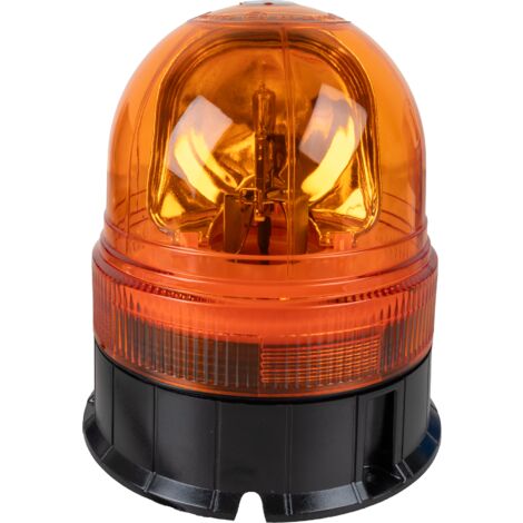 Lampeggiante alogeno per trattori base piana 12V 55W luce rotazionale