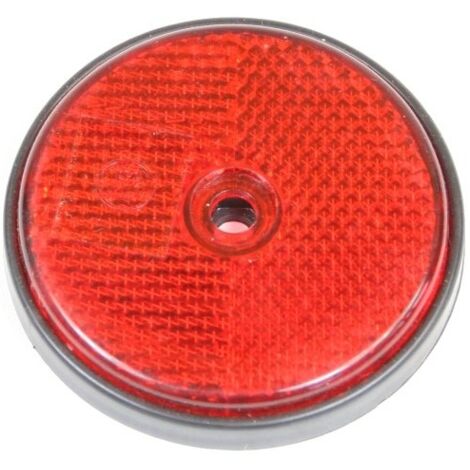 Catarifrangente con foro rosso Ø 60mm