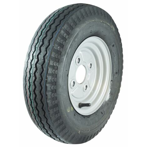 Ruota 4,50/10" con cerchio in ferro a 4 fori Fiat
