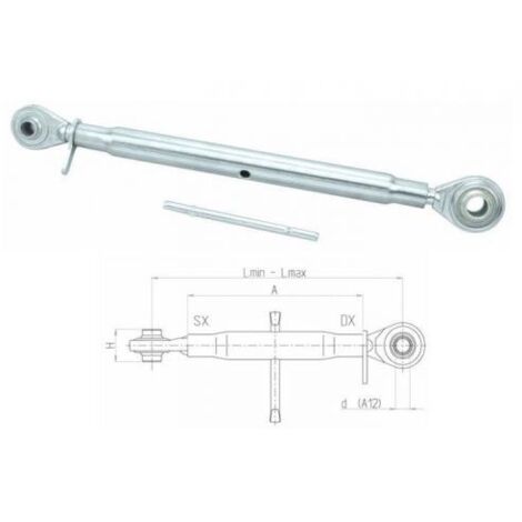 Terzo punto meccanico cat. I M27x3 lunghezza 680-890mm (1/4)