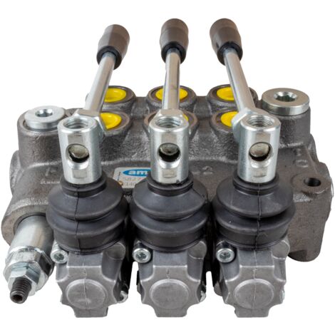 Distributore oleodinamico Ama basic da 3/8” 3 leve 40L/min per trattori