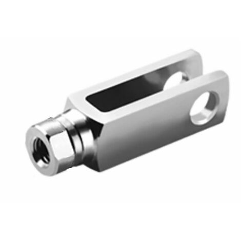 Forcella gambo rotante filetto M8 dx lunghezza 32mm