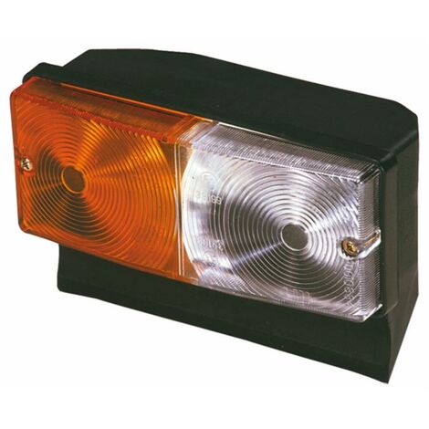 Farol Agrícola Faro Delantero De Dirección Y Posición Para Tractores Fiat - Lado Izquierdo, Medidas 165x60 Mm, Marca Ama Repuesto Iluminación Agrícola