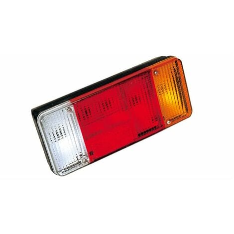 Fanale Posteriore Alogeno Destro Per Trattori - 160x136x85 Mm, Base Inclinata, Omologato ECE - Foto 5