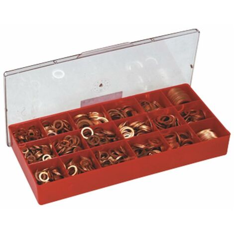 Rondelle Rame Scatola In Pollici Cassetta Assortimento Da 260 Pz - Foto 9