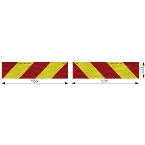 Kit 2 pannelli rimorchio portata superiore a 3500kg ECE ONU 70/01