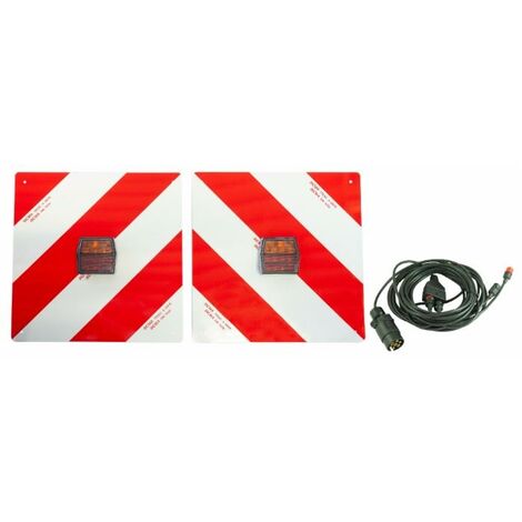 Kit pannelli 423x423mm con fanali LED 12V per segnalazione su strada (1/4)