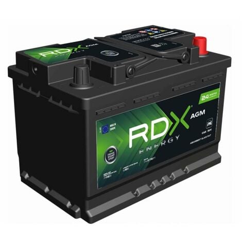 Batteria di ricambio per autovetture e veicoli commerciali RDX AGM 68060