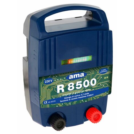 Elettrificatore per recinti Ama R8500 a batteria da 230V