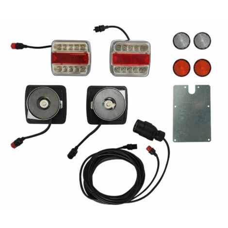 Luci Posteriori Wireless Per Rimorchio Magnetico 12-24V Kit Di Lampade - Foto 3