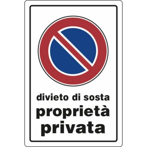 Cartello segnaletica proprietà privata  30x20