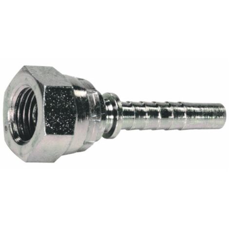 Raccordo femmina diritta a pressare filetto 3/8” tubo 3/8” (1/2)