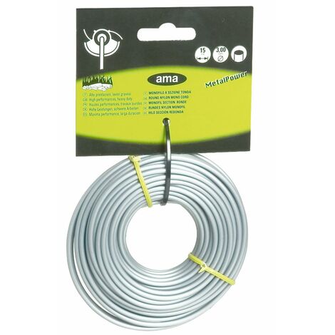 Filo per decespugliatore Metal Power da 15m sezione tonda Ø 3,3mm (1/2)