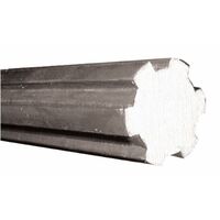 Barra scanalata con profilo interno 1"3/8 con 6 scanalature e lunghezza 1 mt