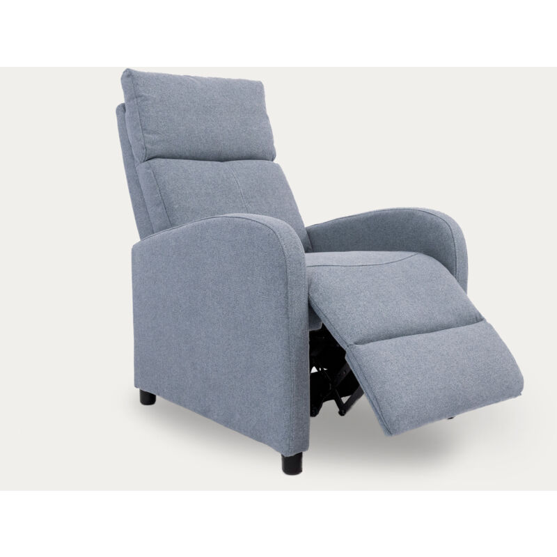 Home Heavenly®- Sillón Relax reclinable Manual Nexus. Butaca para salón con  reposapiés, Compacto. Sistema por Empuje. (Gris) : .es: Hogar y cocina