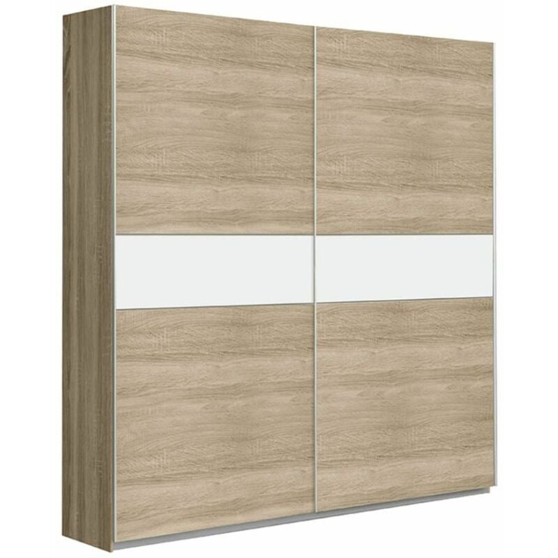 Home Heavenly® - Armario ropero 170 cm 2 Puertas correderas Winter. Armario para Dormitorio o vestidor. Color: Roble