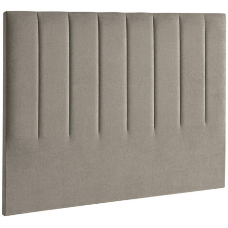 Home Heavenly® Cabecero Tapizado Amex – Cabezal de cama Acolchado con franjas verticales, Textura Suave Sin Montaje, 150x120 cm Color : Tela Beige