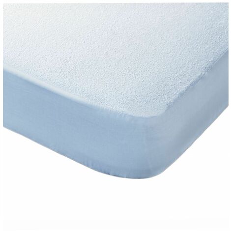 Home Heavenly® - Protector de colchón Nube, impermeable 100% algodón de rizo, funda ajustable, máxima transpirabilidad, antiacar Medidas: 150x190/200