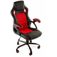 Home Heavenly® - Silla Gaming X-One, sillón Giratorio de Oficina despacho Escritorio, asiento regulable Color: Rojo