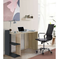 Home Heavenly®- Escritorio, Mesa despacho Oficina Tokyo, Mueble multifunción  con estantería 120x50x86 cm | Color :