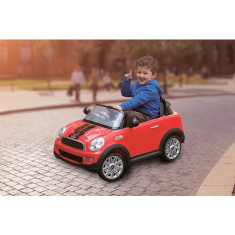 HOMCOM BMW Mini Hatch Voiture Véhicule Électrique pour Enfant Plus