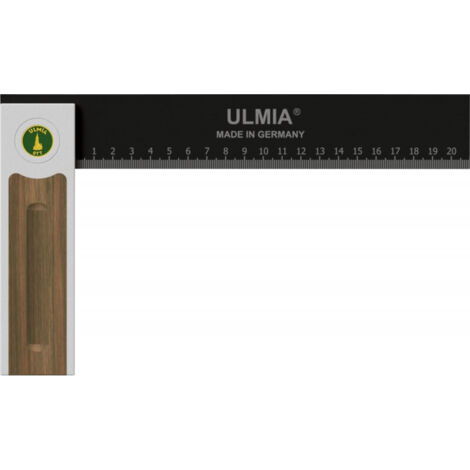 Ulmia Équerre de précision 250mm Alu-Line vis de réglage de précision équerre de menuisier (1/5)