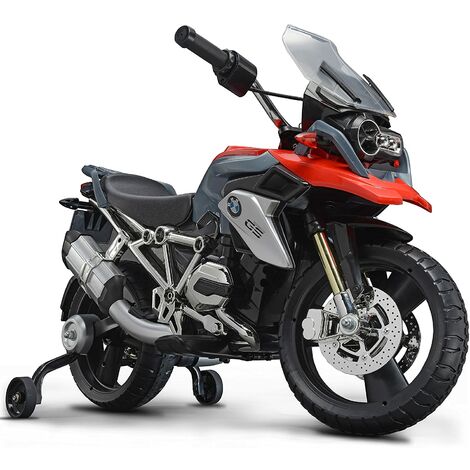 Rollplay Moto Electrique Avec Roues D Entrainement Pour Enfants A Partir De 3 Ans Jusqu A Max 35 Kg Batterie 6 Volts Jusqu A 4 Km H Moto Bmw R10 Gs Rouge