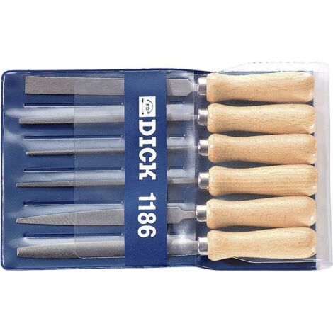 Jeu de limes à clés Dick 6 pièces, longueur de limage 100 mm, pour fer, acier, métaux non ferreux (1/4)