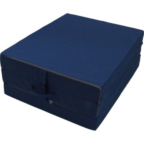 Herlag Matelas pliant senior bleu 195x85 cm matelas pliant matelas camping