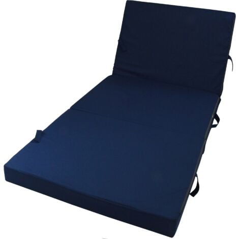 Herlag Matelas pliant senior bleu 195x85 cm matelas pliant matelas camping