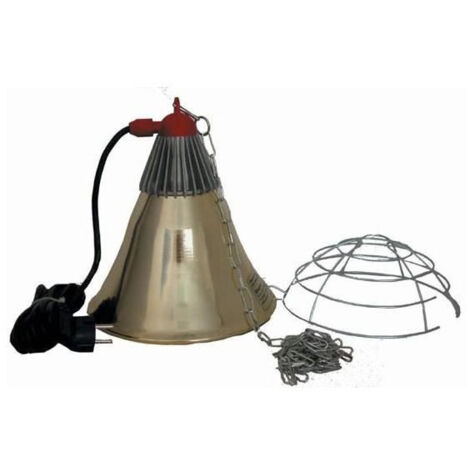 Kerbl Chauffage par rayonnement infrarouge pour poussins porcelets sans lampe ø 21 cm, câble 5,0 m (1/6)