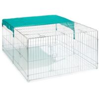 Kerbl Enclos extérieur 144x112x60 cm Enclos pour lapins Enclos d'exercice pour lapins