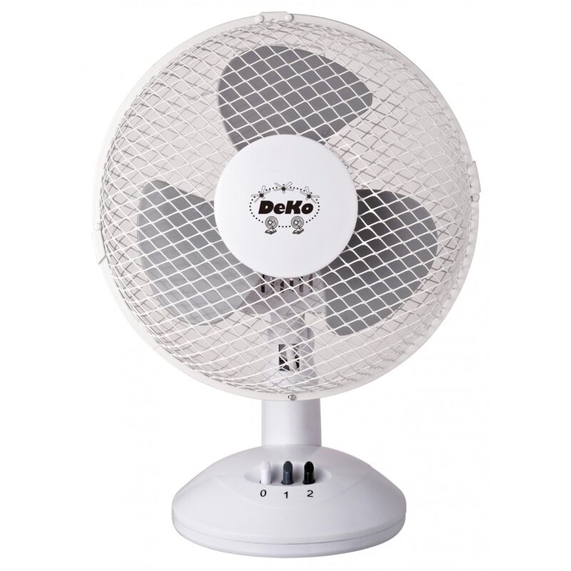 Ventilateur De Table ECG FT 30a - 40 W, 3 Vitesses, Oscillation Réglable - Blanc