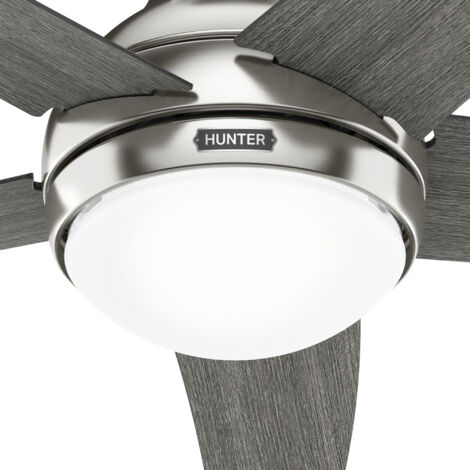 Ventilateur plafond avec Lumière Beck Nickel mat 107 cm Ventilateur Télécommande