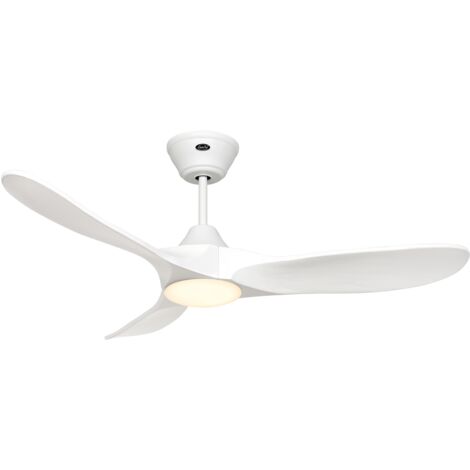 Ventilateur de plafond Eco Genuino DC 122 Chrome-Chêne | Leroy Merlin