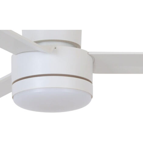 Ventilateur de plafond Aria CTC Blanc 122 cm avec LED | Leroy Merlin