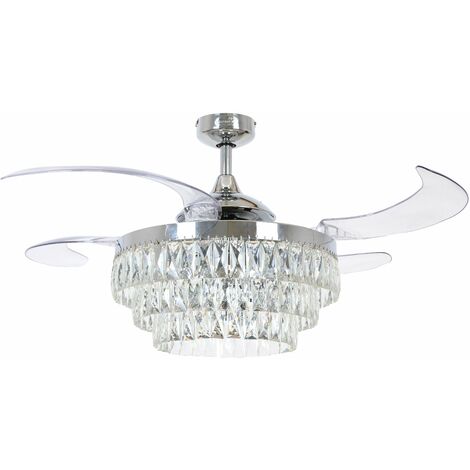 Ventilateur de plafond Fanaway Veil Chrome 122 cm (1/5)