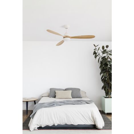 Faro Barcelona – Ventilateur de plafond 33524 – 132 cm – Moteur DC silencieux – 6 vitesses – Température couleur 2700K – Télécommande incluse - Faro33524 (1/6)